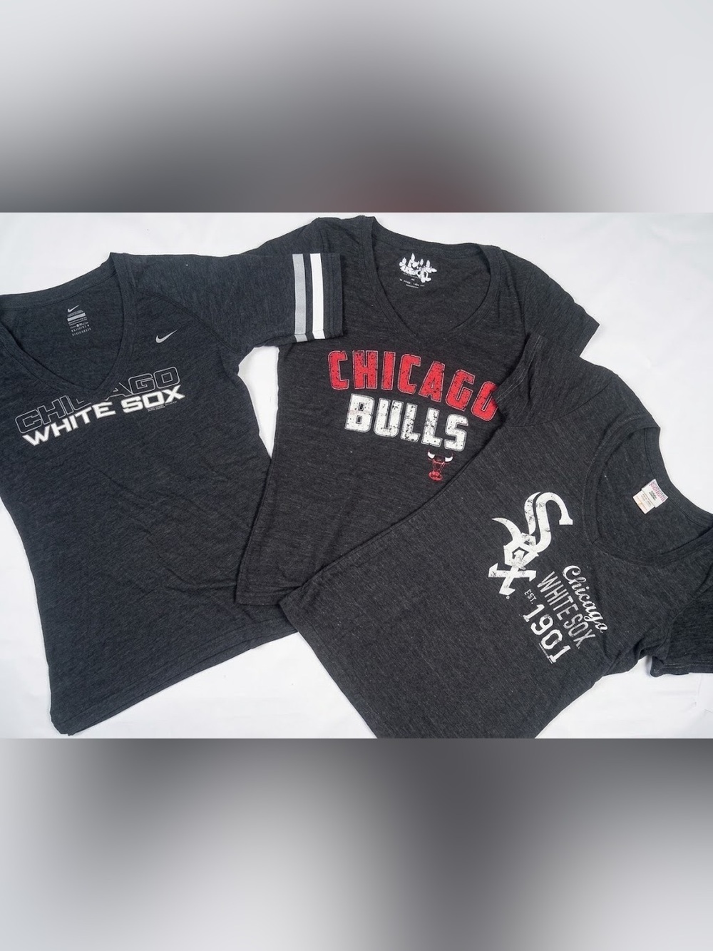Set of 3 Woman’s Gray Sports T’s Sz: S